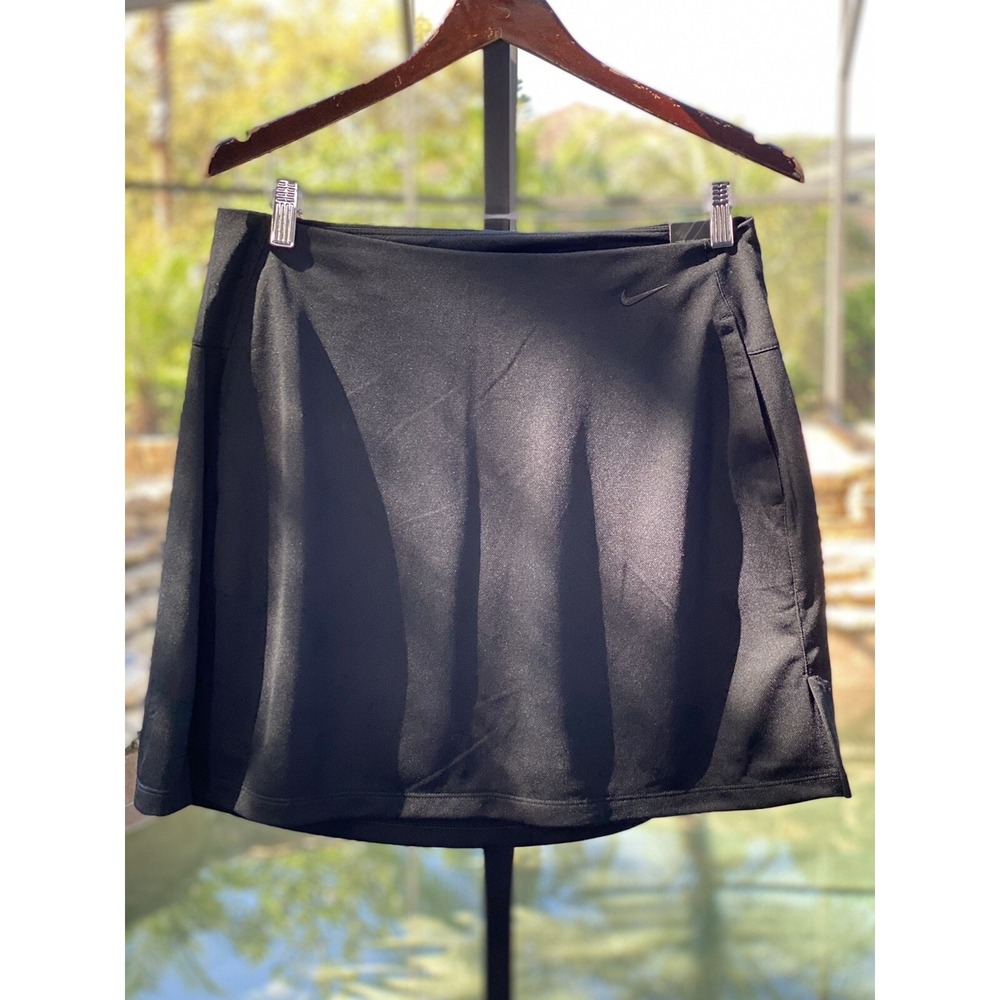 Nike Dri-Fit Victory Golf Skirt Women's Large Black Activewear New Tags